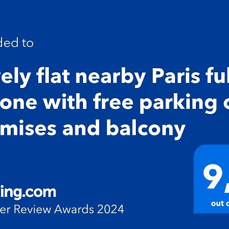 Lovely Flat Nearby Paris Fully Redone With Free Parking On Premises And Balcony Кліші Екстер'єр фото