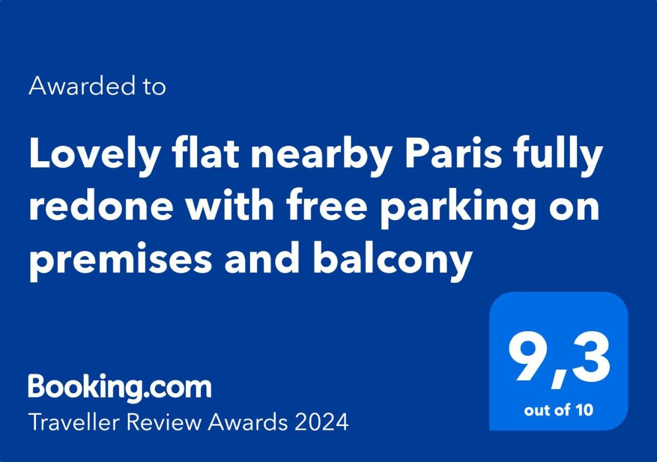 Lovely Flat Nearby Paris Fully Redone With Free Parking On Premises And Balcony Кліші Екстер'єр фото